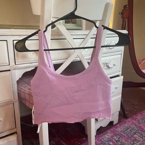 Forever 21 Pink Cropped Workout Tank